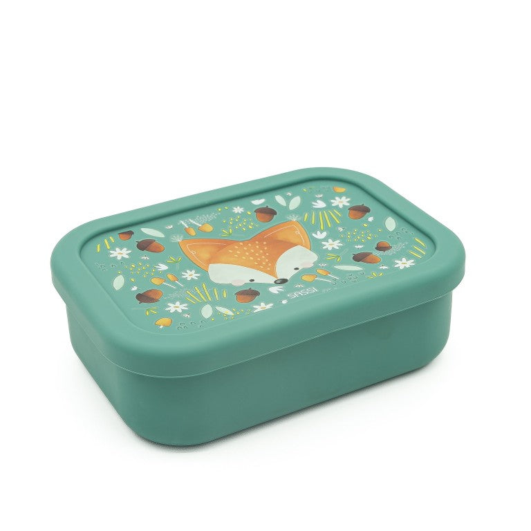 Lunchbox/Brooddoos Crunchy de Vos LFGB-siliconen
