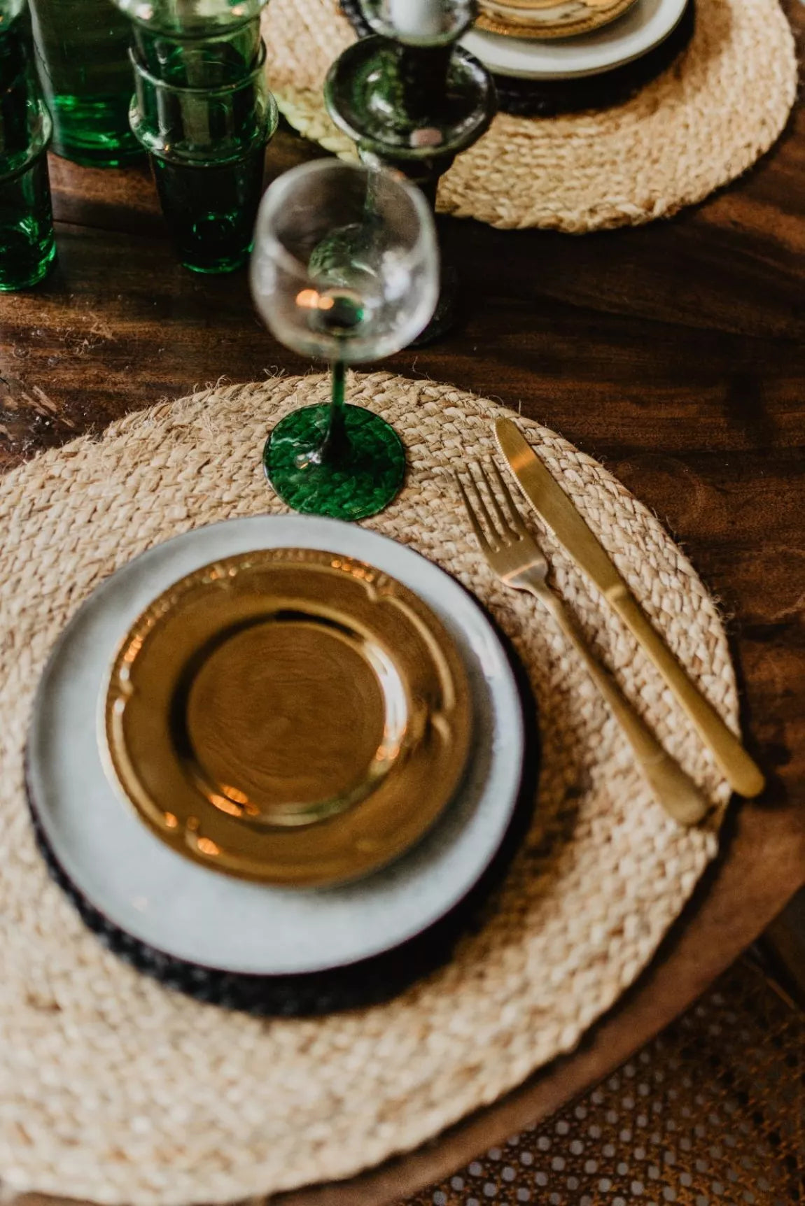 Jute Ovaal Placemat Natural 46/35cm / Van René