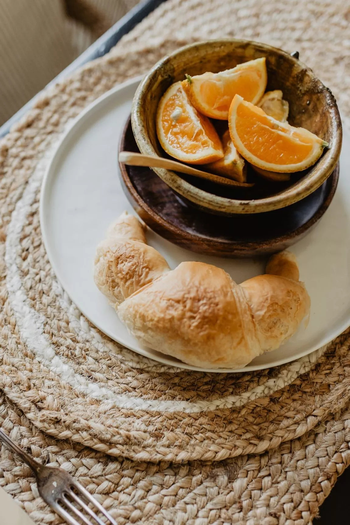 Jute Ovaal Placemat Natural-Ecru 46/35cm