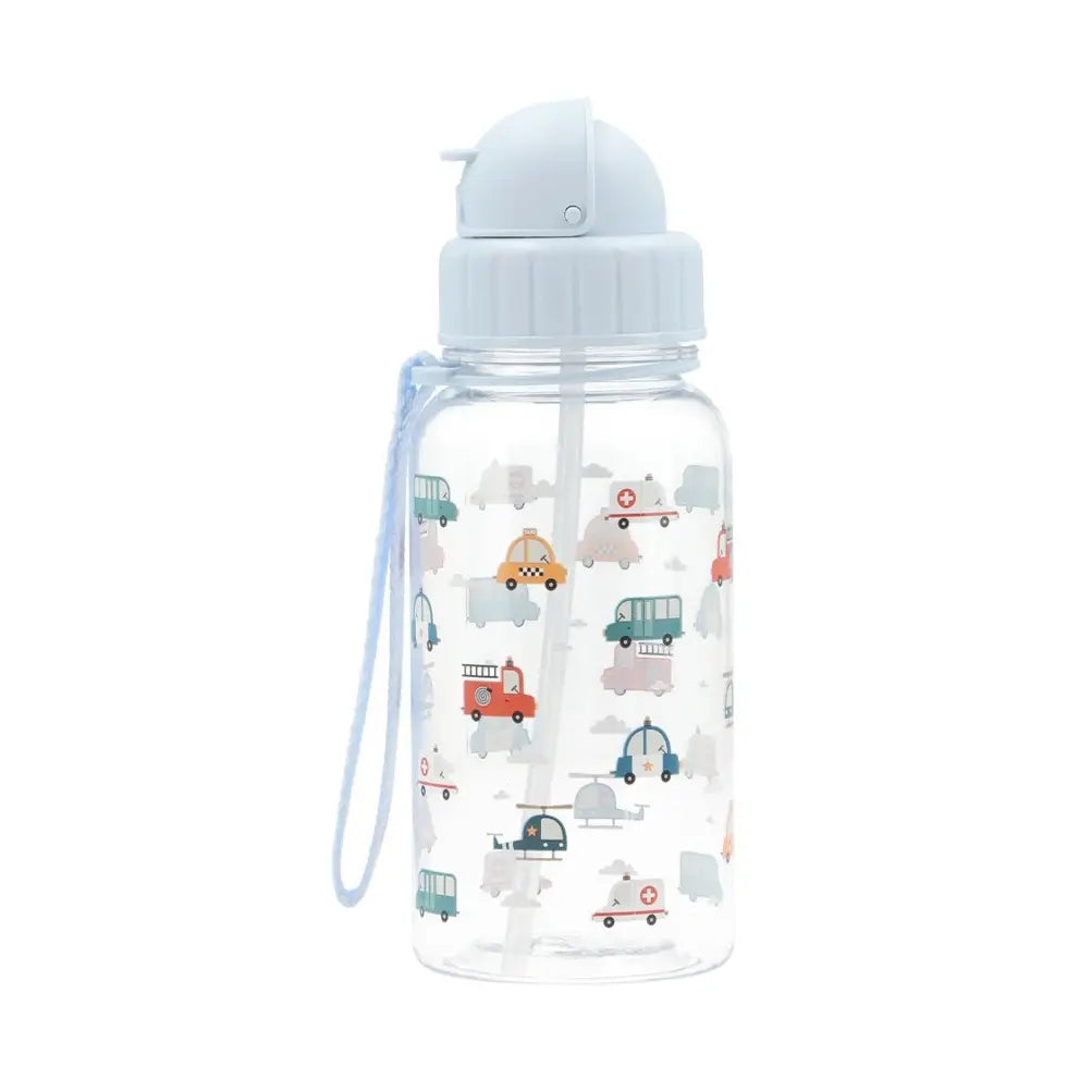 Tutete Kids Tritan drinkfles rietje 500ml | Leuke voertuigen
