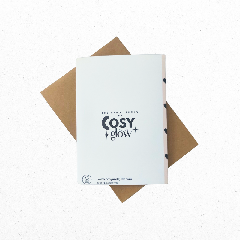 A6 Wenskaart Hartjesregen van Liefde - The Card Studio