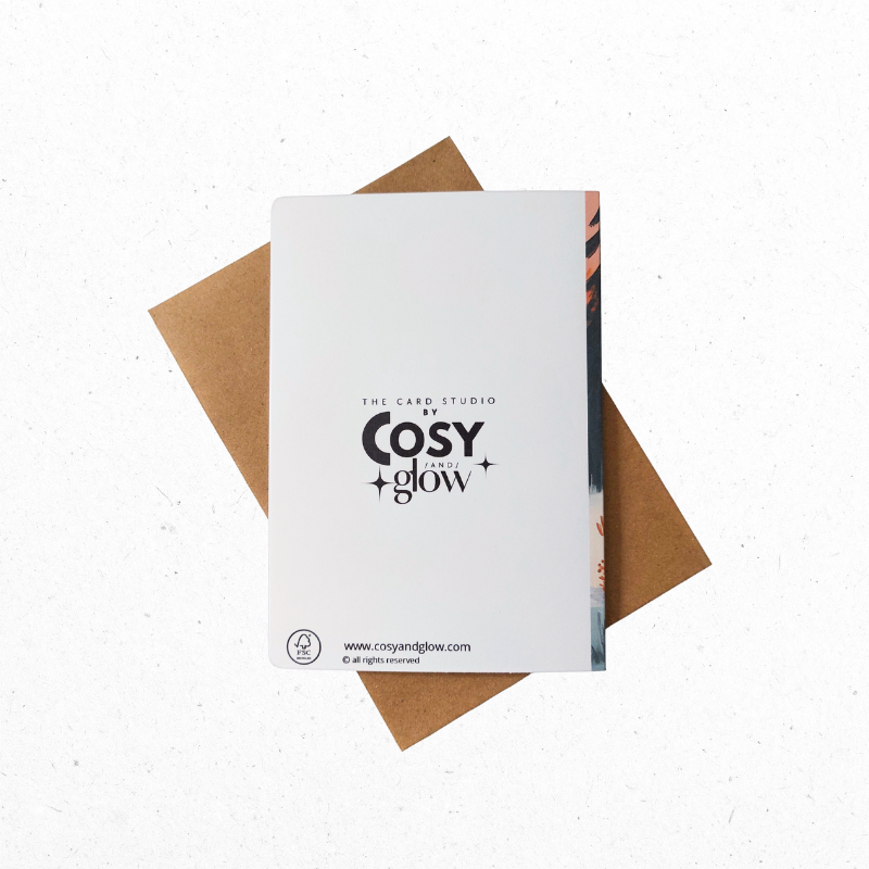 A6 Wenskaart Winter Theefeestje In Het Bos - The Card Studio