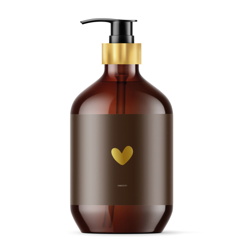 Luxe handzeep | Hartje | Retro Brown | Goudfolie