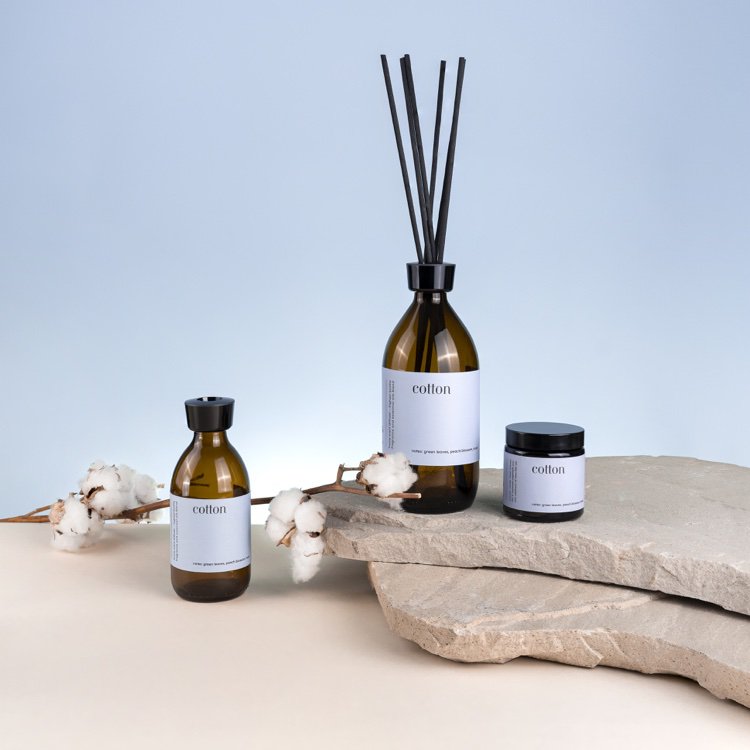 Geurkaars "Katoen" Mia Colonia 250g