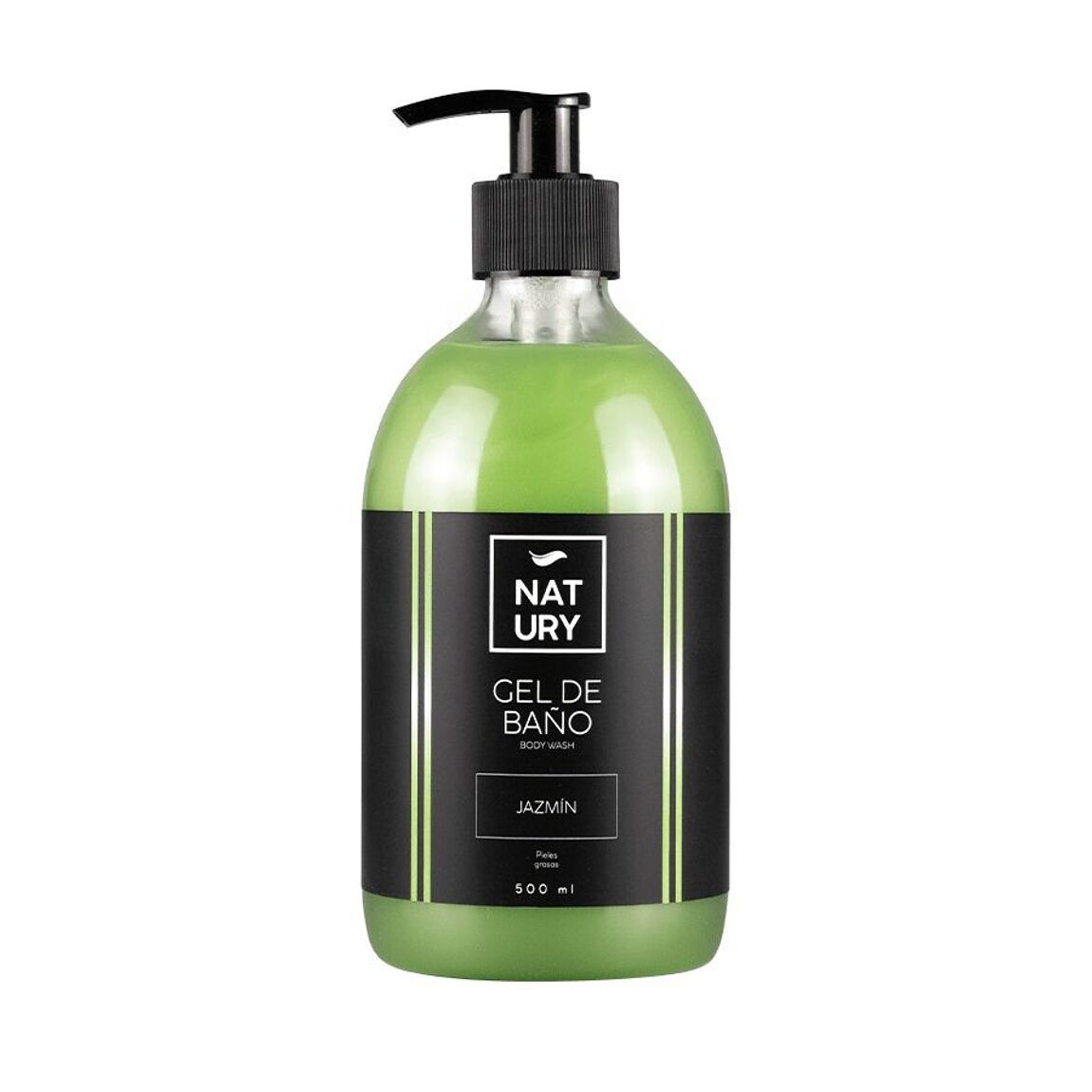 Natury bad- & douche zeep met Jasmijn 500 ML