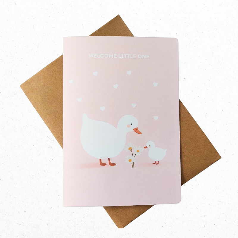 A6 Wenskaart Welcome Little One - The Card Studio
