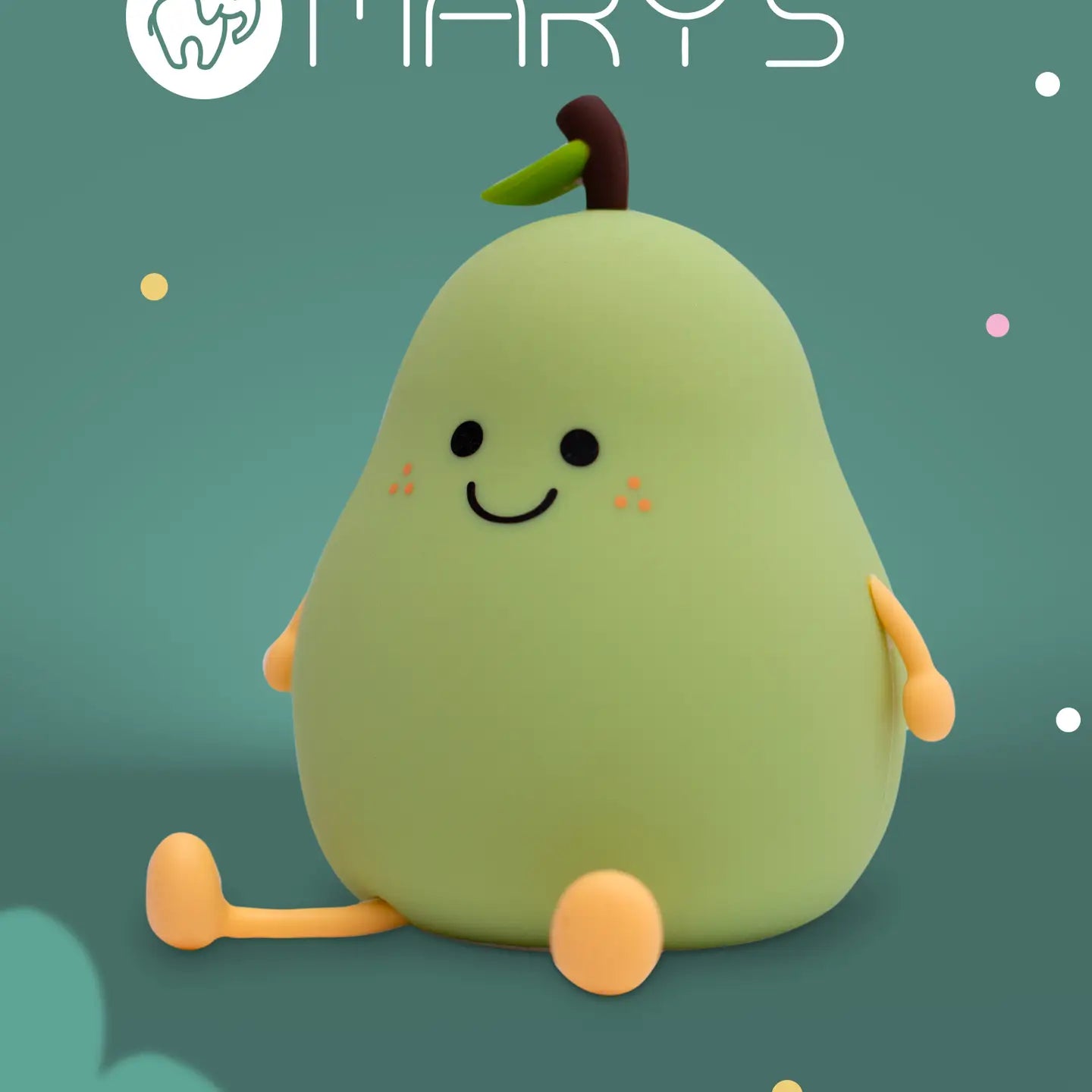 Schattig Groen LED Peer Nachtlampje | Mary&