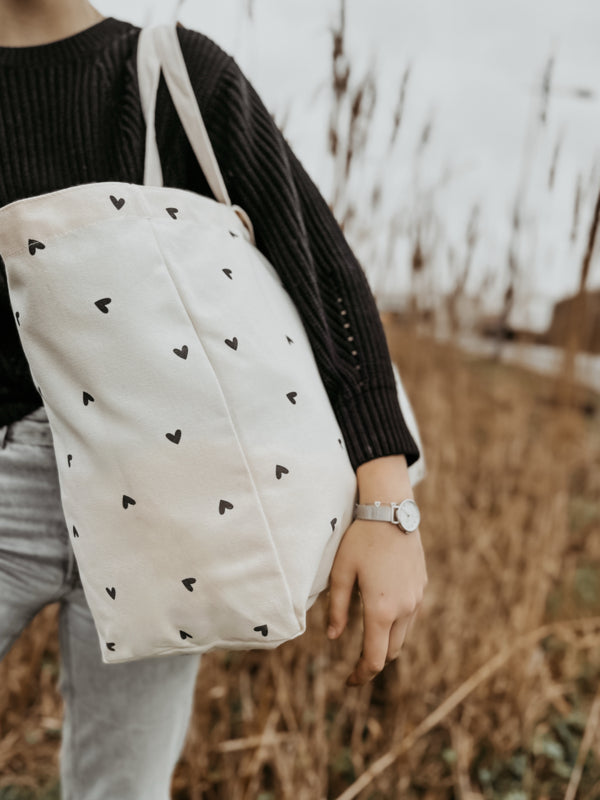 Strandtas | Shopper | XXL Bag | Hartjes