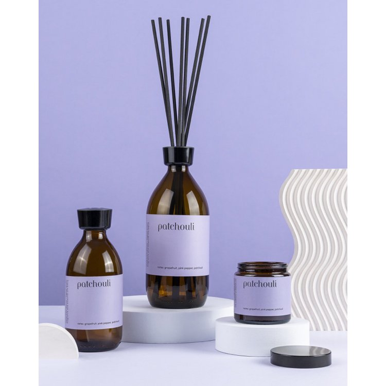 Geurstokjes "Patchouli" 250 ml Mia Colonia