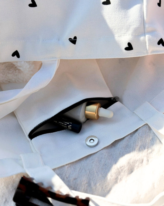 Strandtas | Shopper | XXL Bag | Hartjes