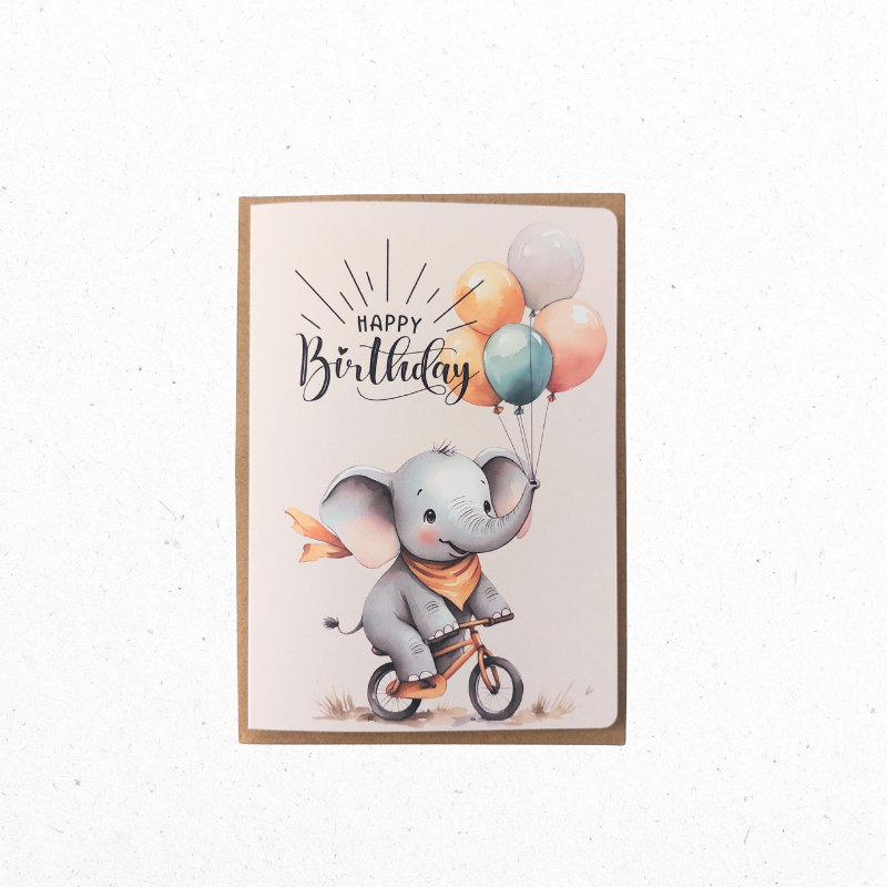 A6 Wenskaart Olifantastisch Gefeliciteerd! - The Card Studio