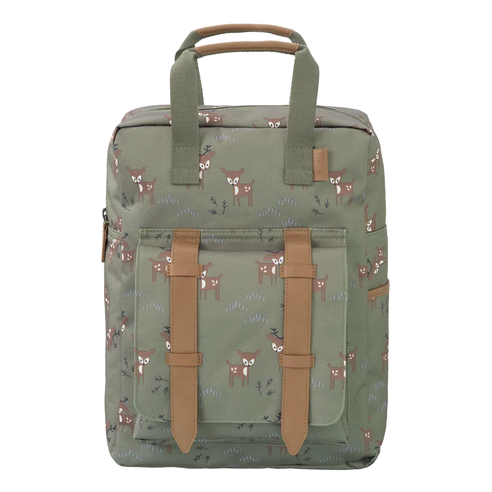 Fresk Backpack, Kinderrugzak Groot - Deer Olive