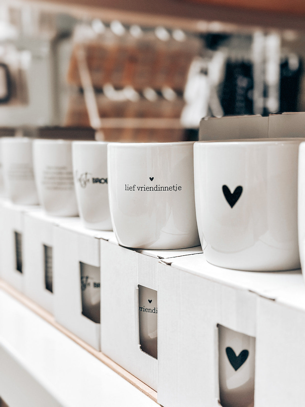 Mok | Lief hartje zwart