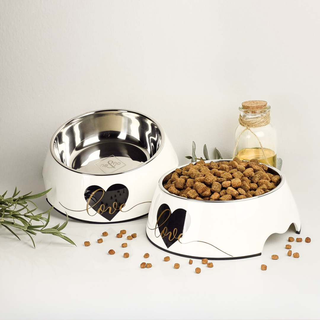 Love Design RVS hond of katten voerbak | Set van 2stuks - ne&no