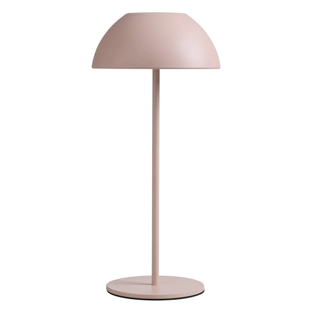 Luna draadloze LED oplaadbare tafellamp in zacht roze tint
