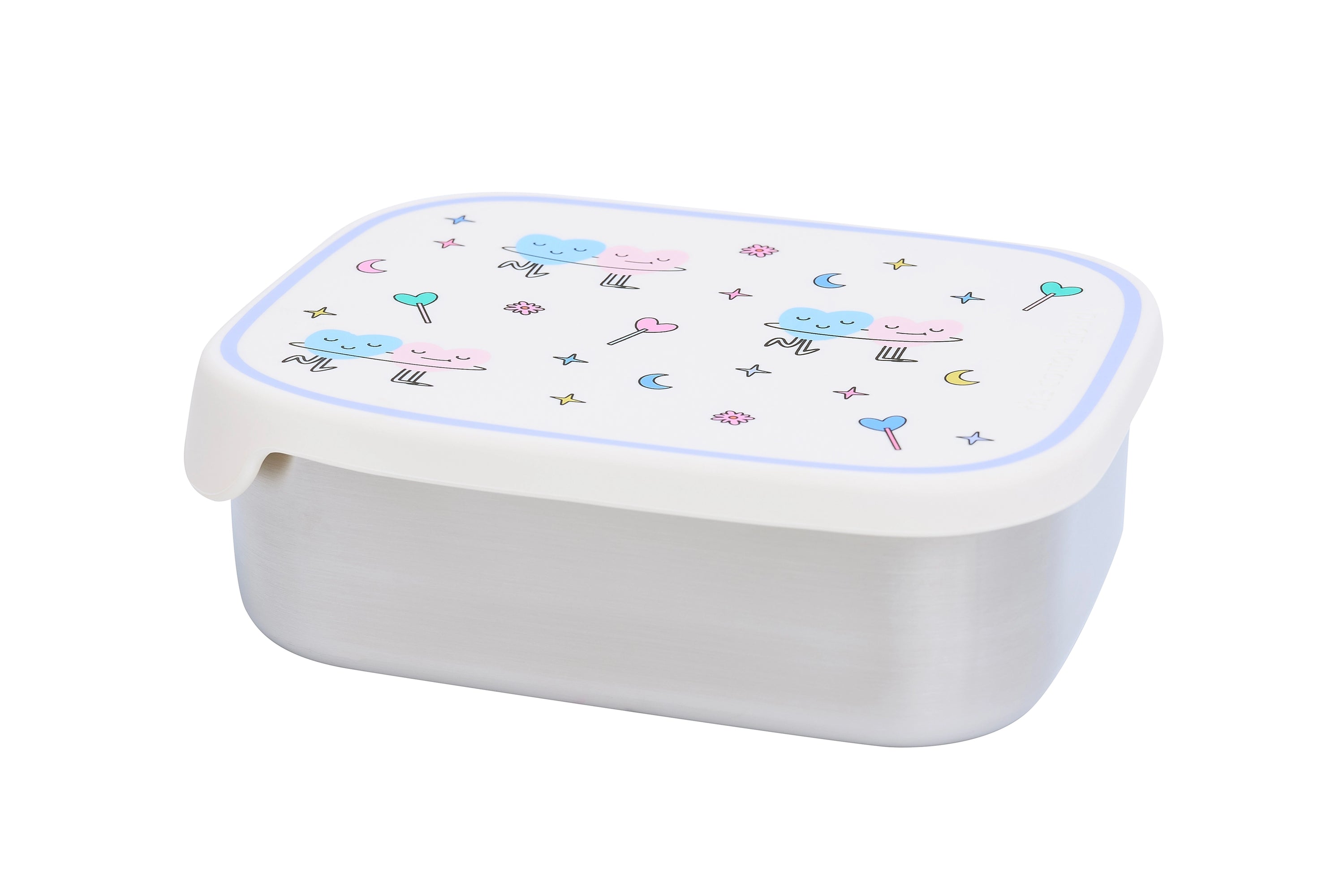Rvs Lunchbox/Brooddoos - Dancing Hearts - The Cotton Cloud