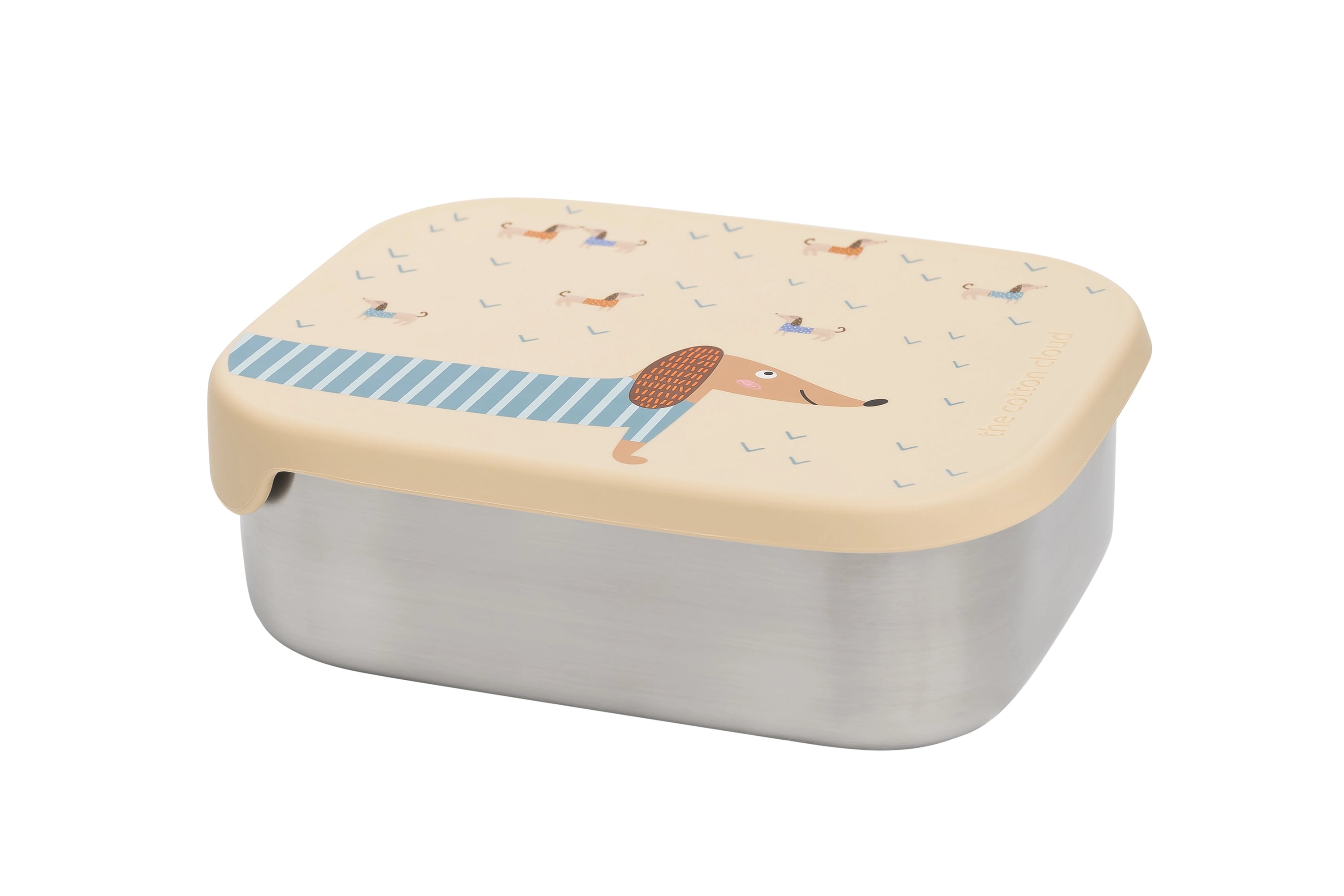 Rvs Lunchbox/Brooddoos - Teckel - The Cotton Cloud