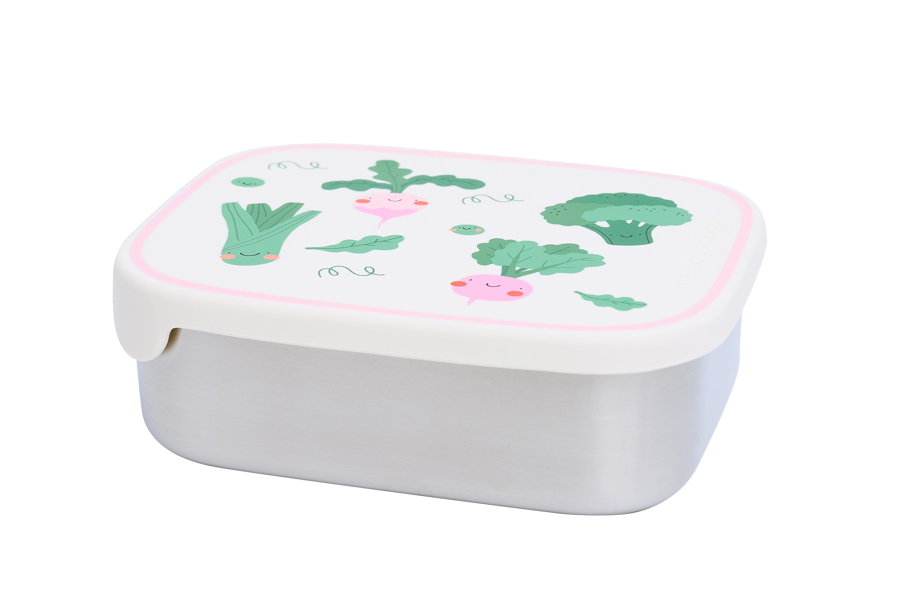 Rvs Lunchbox/Brooddoos - Veggie Pals - The Cotton Cloud