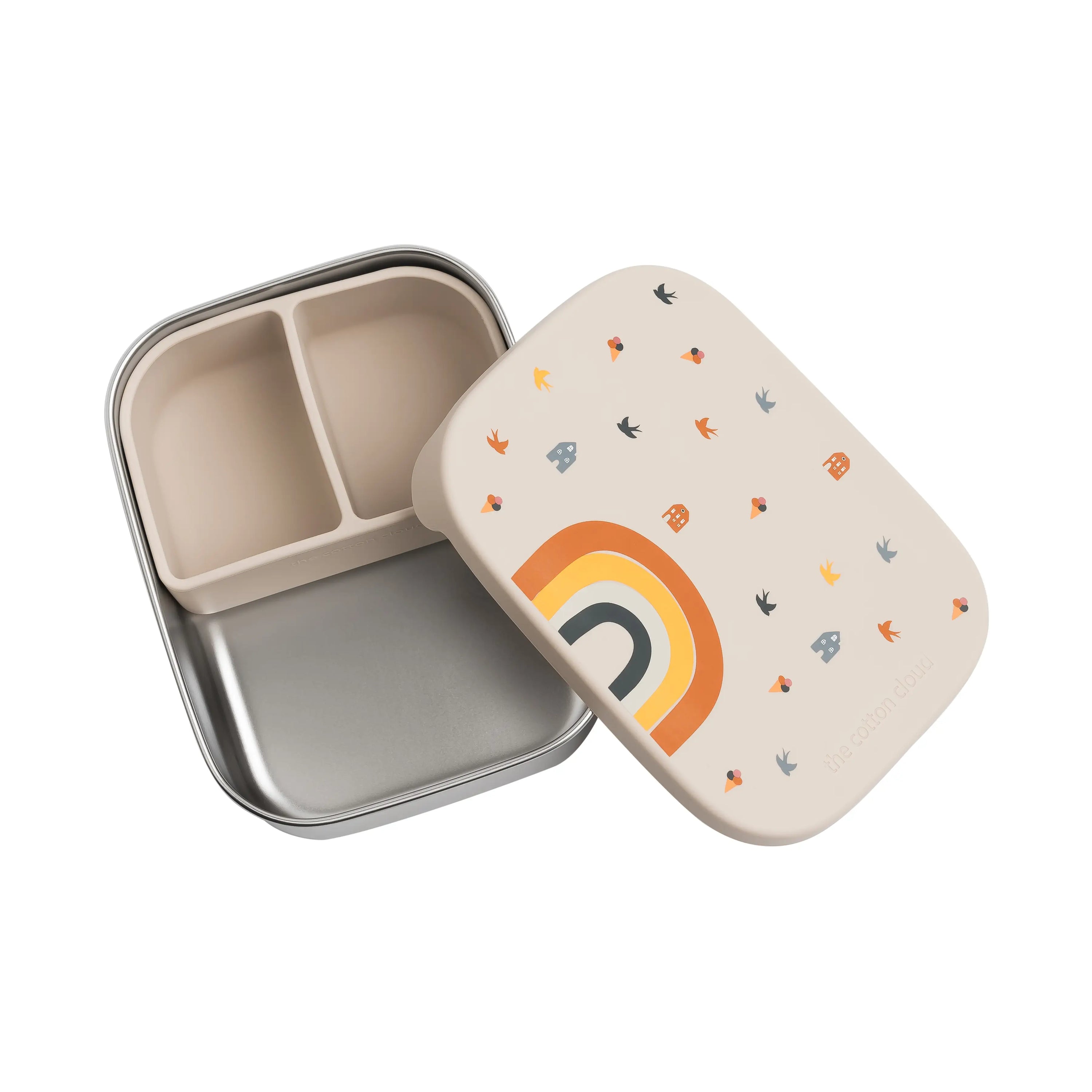 Rvs Lunchbox/Brooddoos - Rainbow - The Cotton Cloud
