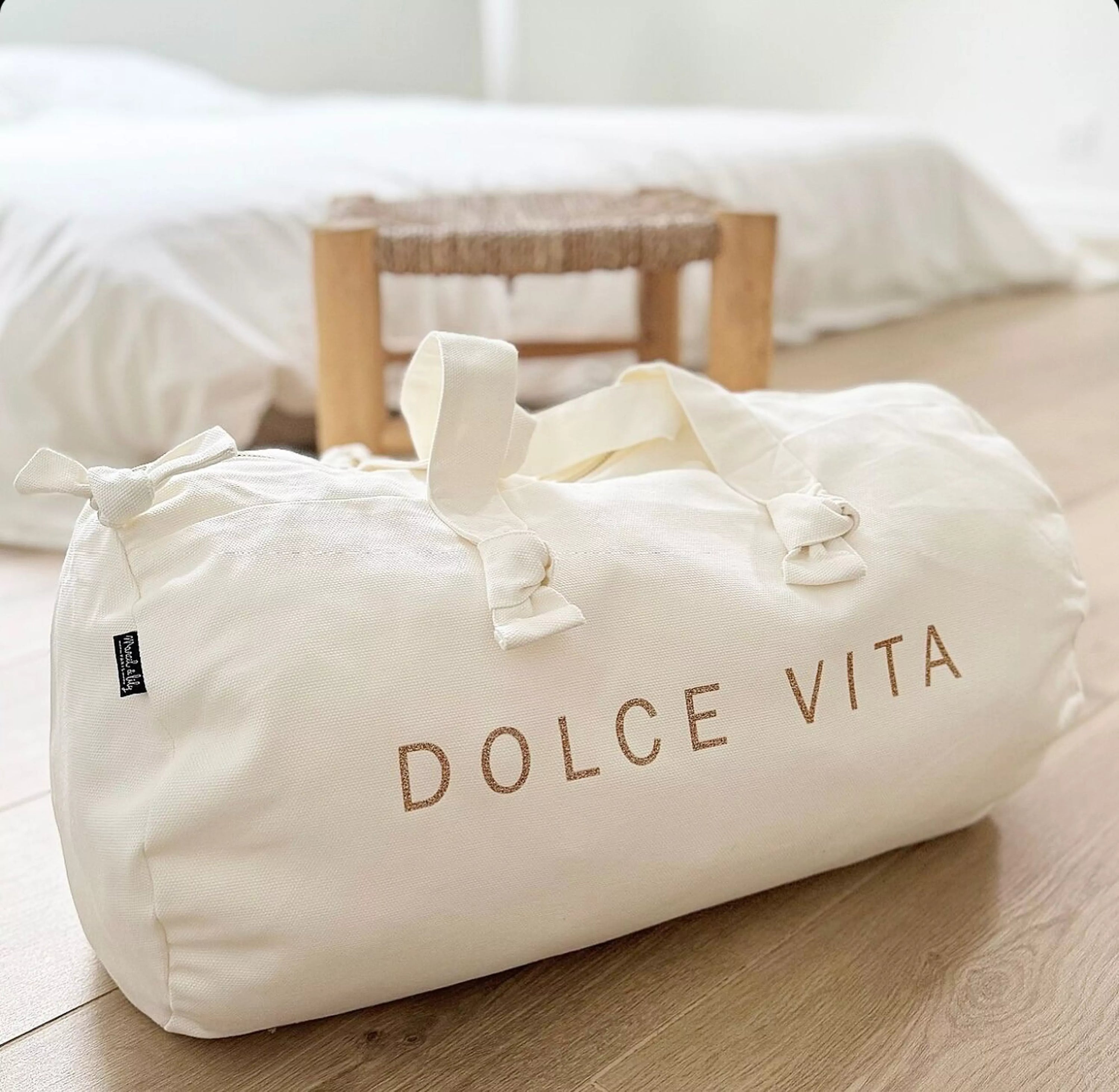 Marcel & Lily – Duffel Bag | Sporttas | Weekendtas melkwit "Dolce Vita"