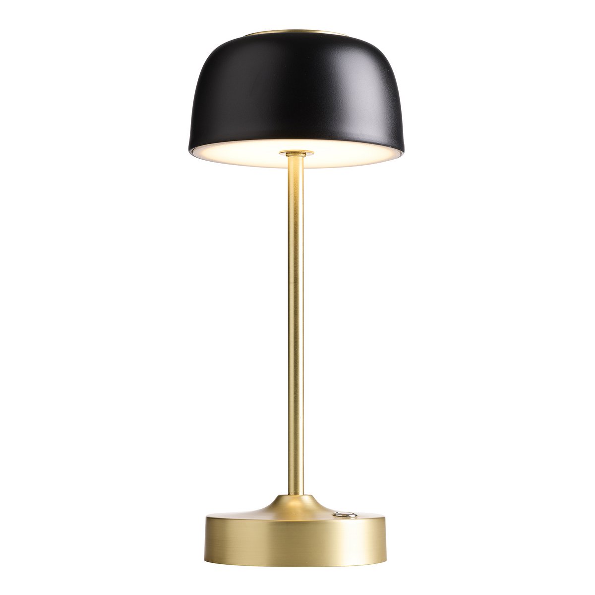Royal draadloze oplaadbaar LED tafellamp in zwart/goud