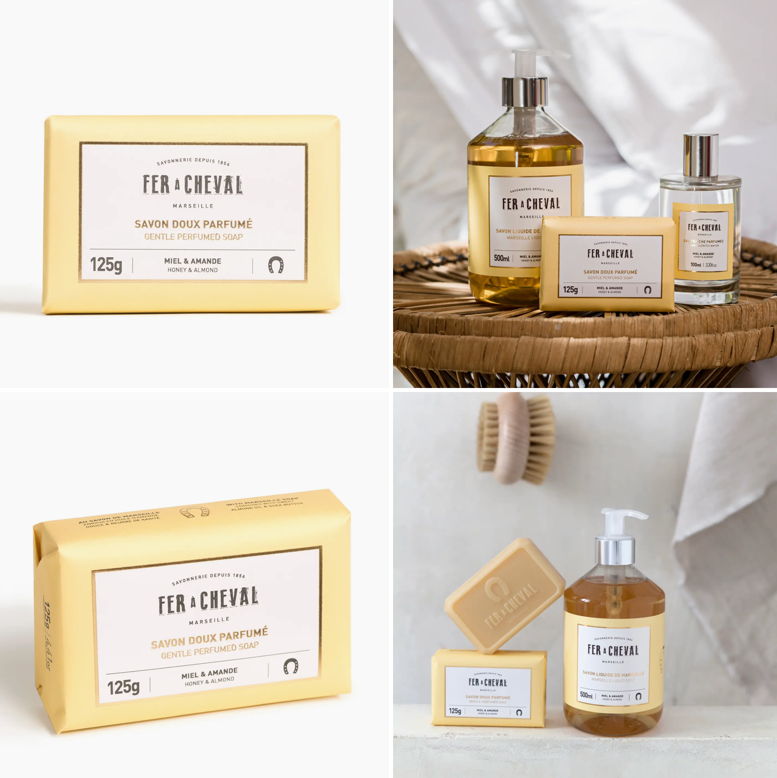 Zachte Marseillezeep met honing- en amandelgeur / Fer à Cheval
