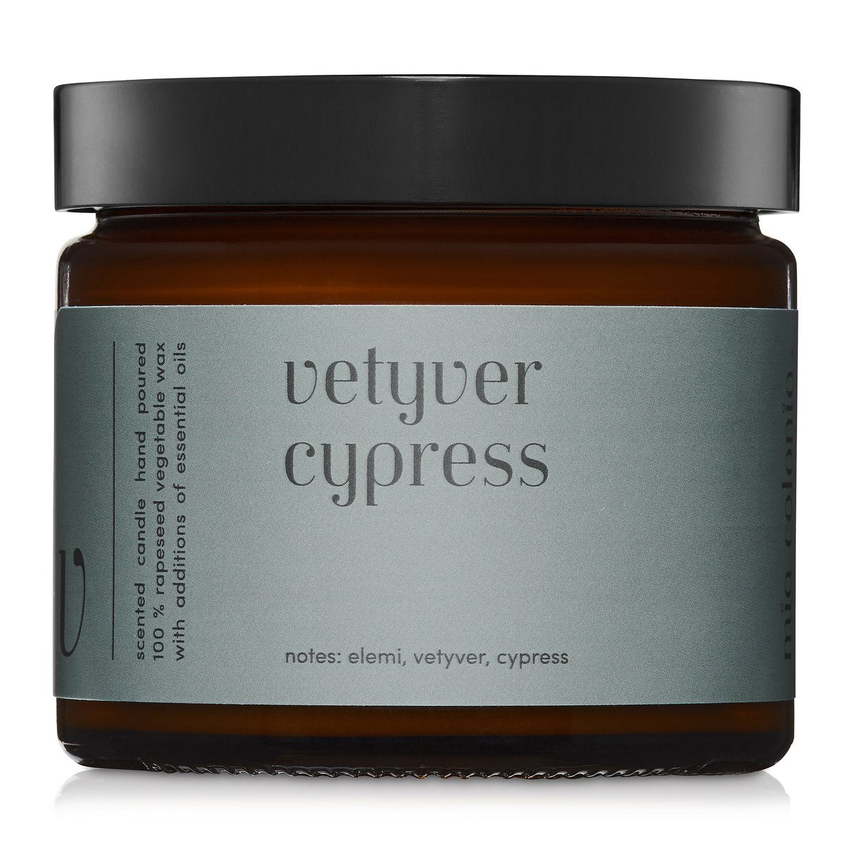 Geurkaars "Vetyver Cypress" Mia Colonia 250g