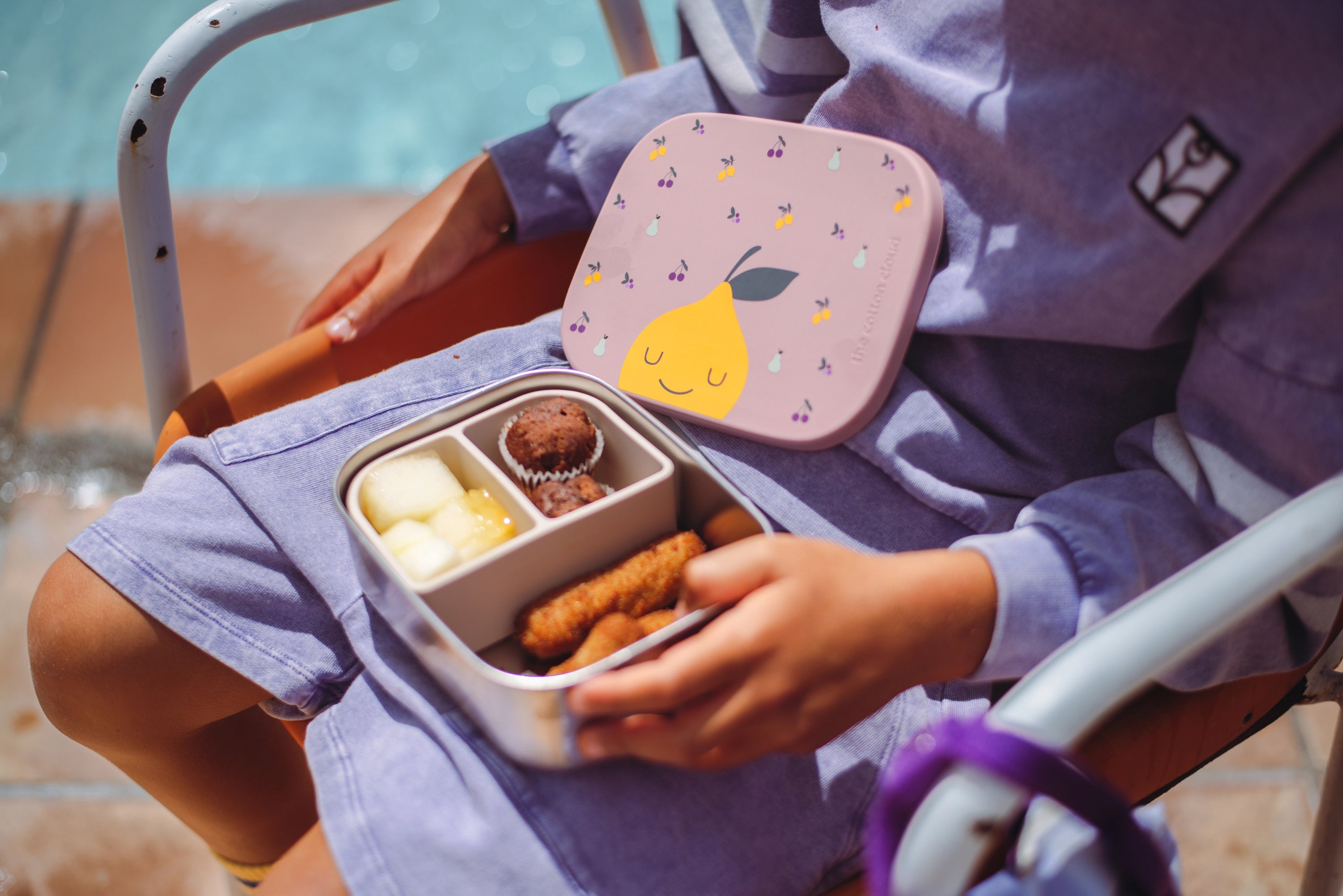 Rvs Lunchbox/Brooddoos - Fruity - The Cotton Cloud