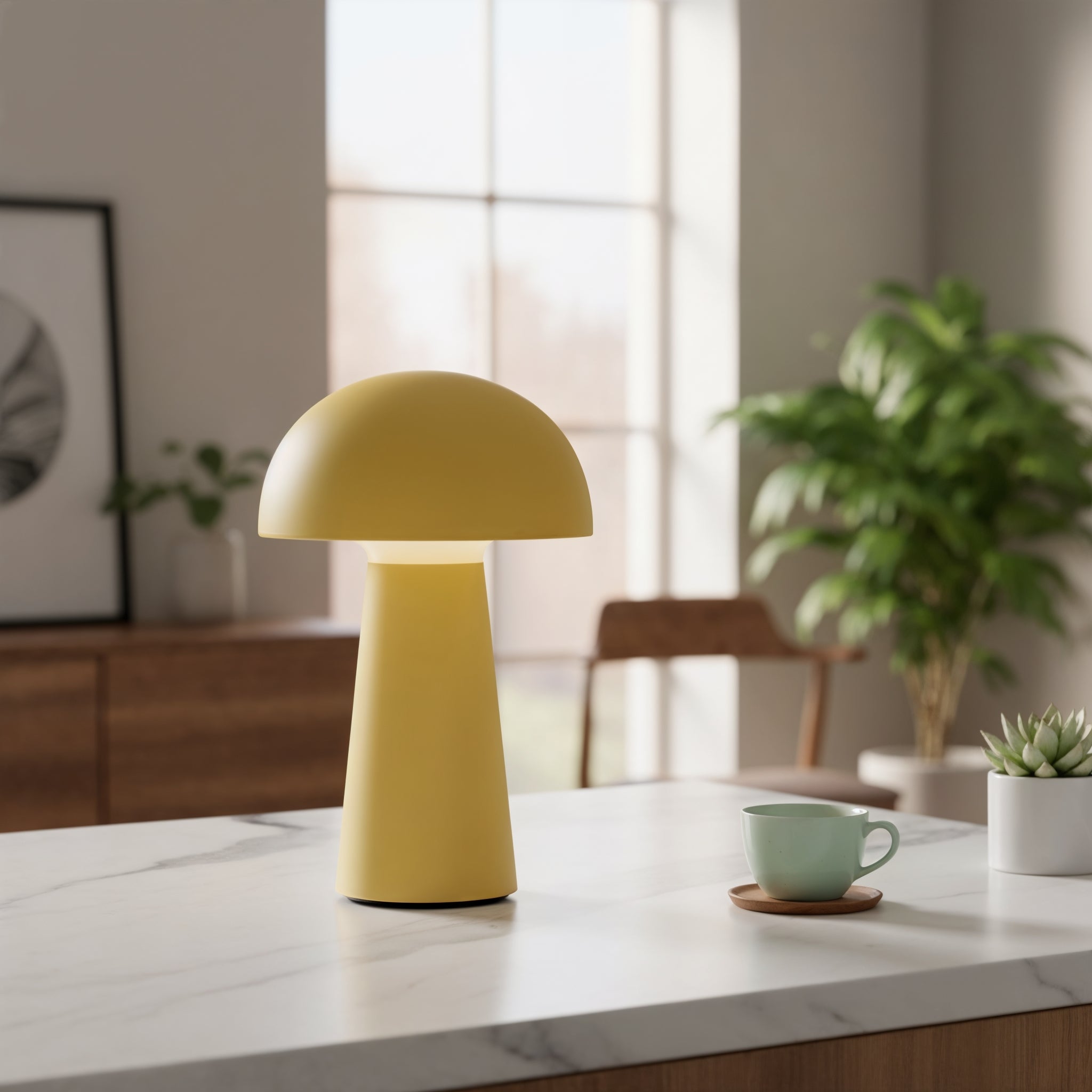 Move Me oplaadbaar draadloze LED tafellamp geel