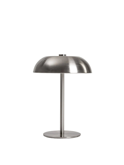 Japandi Tafellamp PIXEL – Zilver metaal – Oplaadbaar