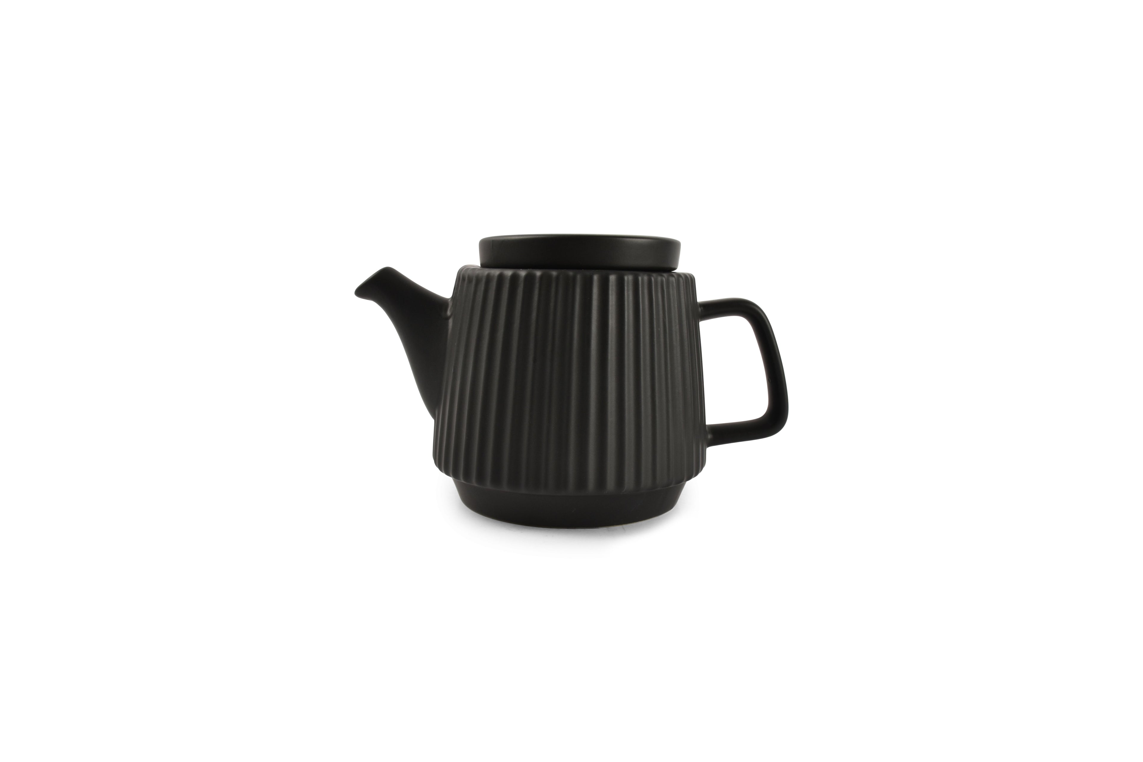 Theepot 64cl mat zwart Hi!Tea  - Salt &amp; Pepper