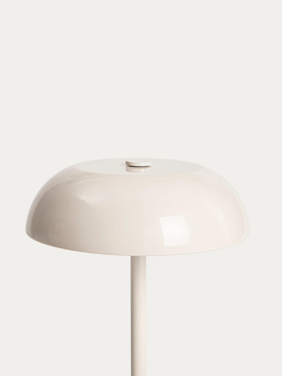 Japandi tafellamp PIXEL – Beige metaal – Oplaadbaar