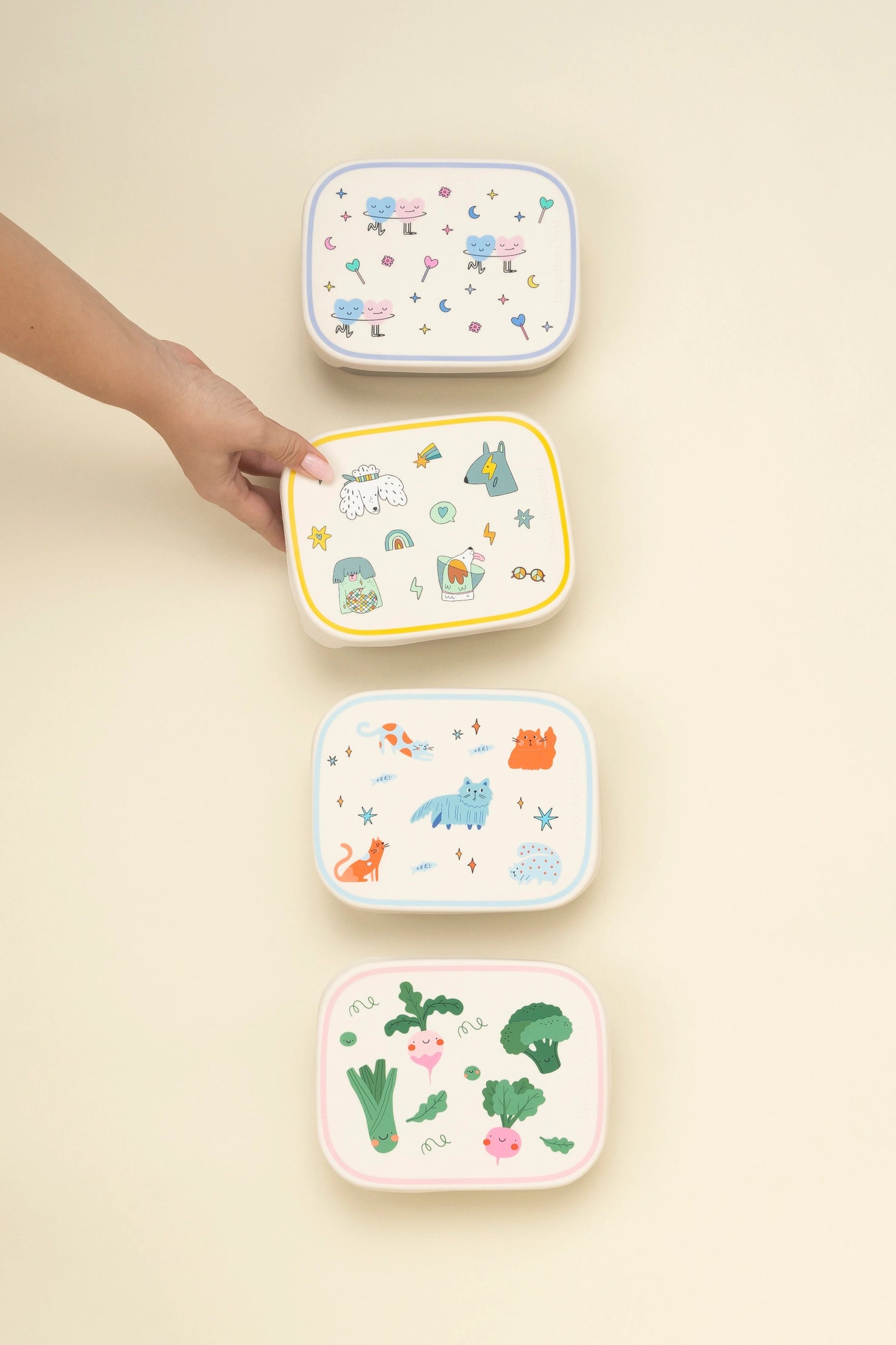 Rvs Lunchbox/Brooddoos - Origami - The Cotton Cloud