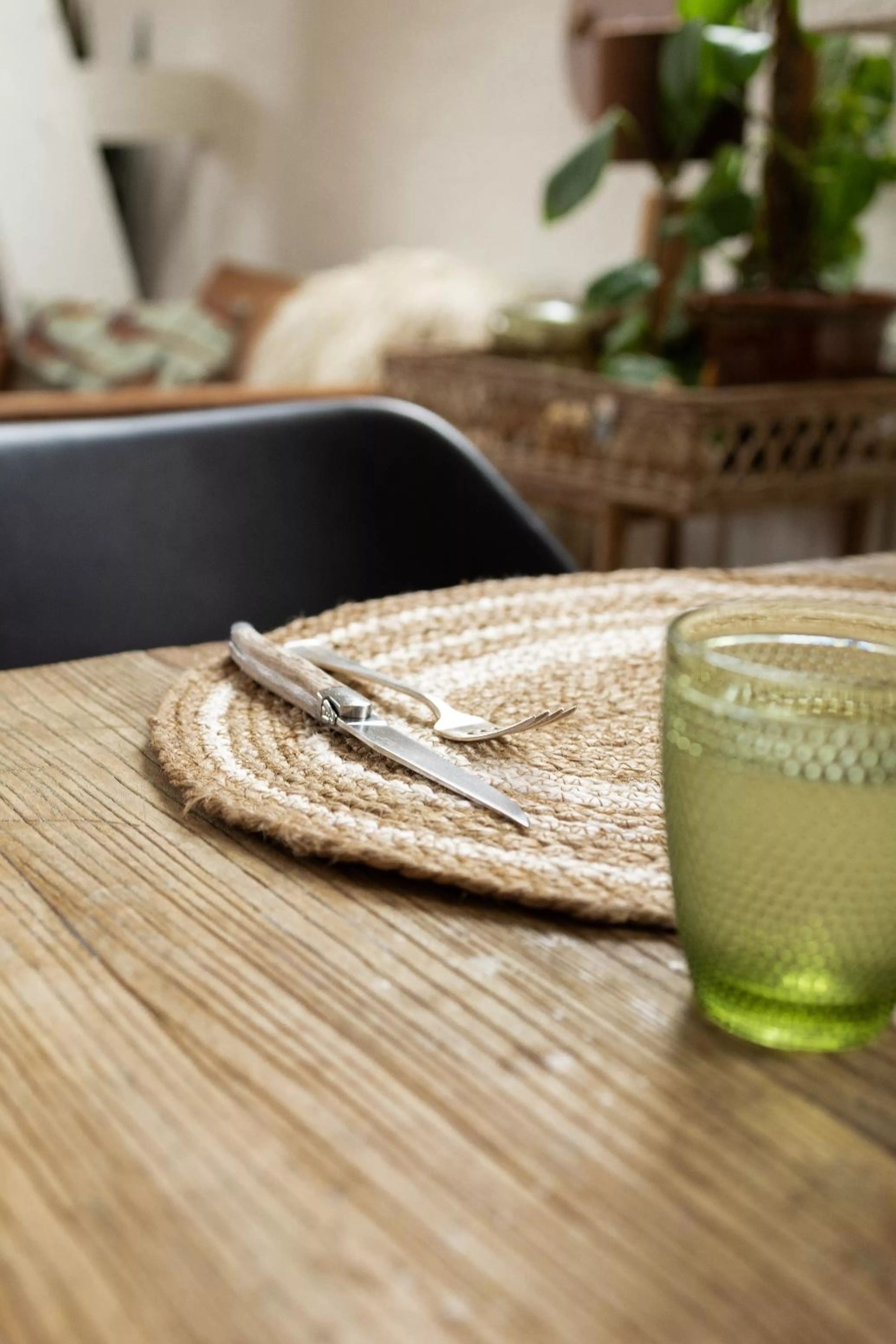 Jute Ovaal Placemat Natural-Ecru 46/35cm