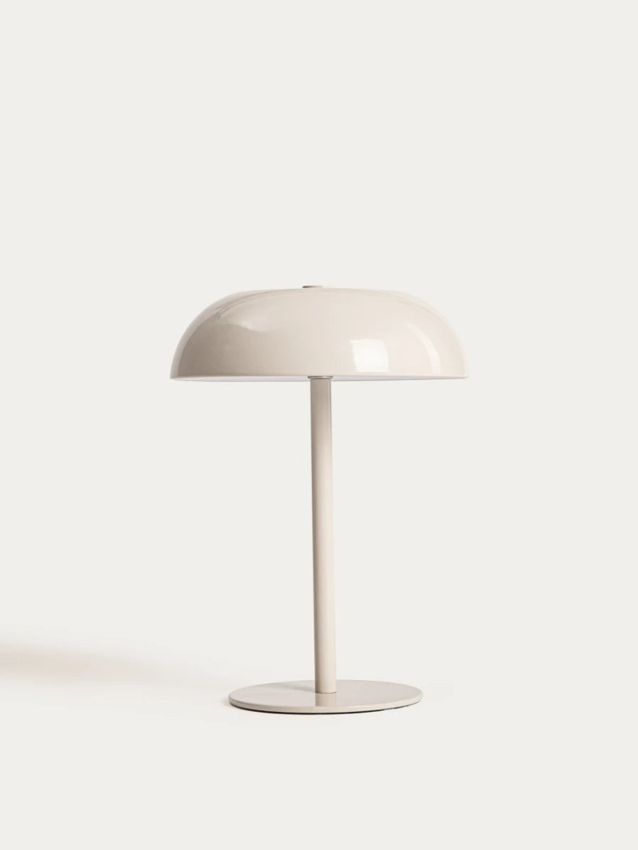 Japandi tafellamp PIXEL – Beige metaal – Oplaadbaar