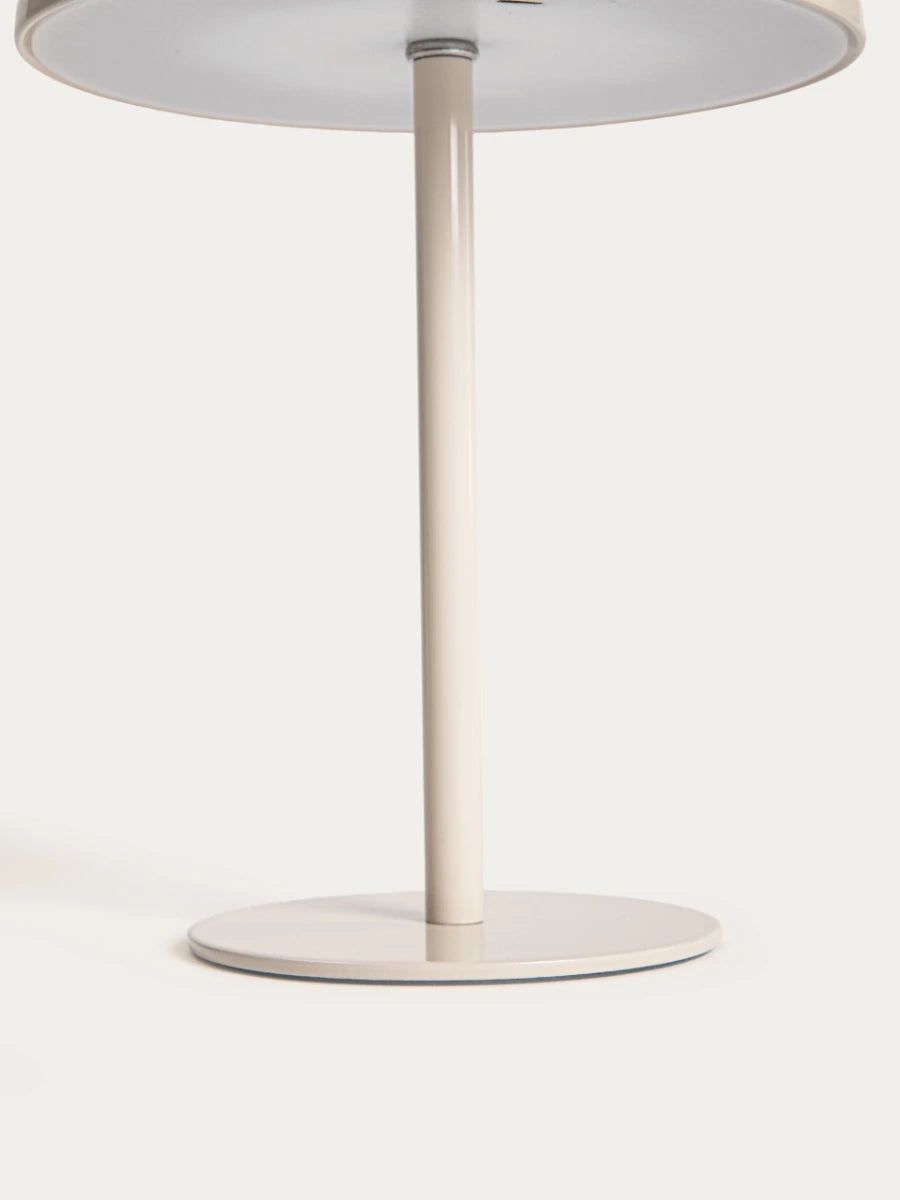 Japandi tafellamp PIXEL – Beige metaal – Oplaadbaar