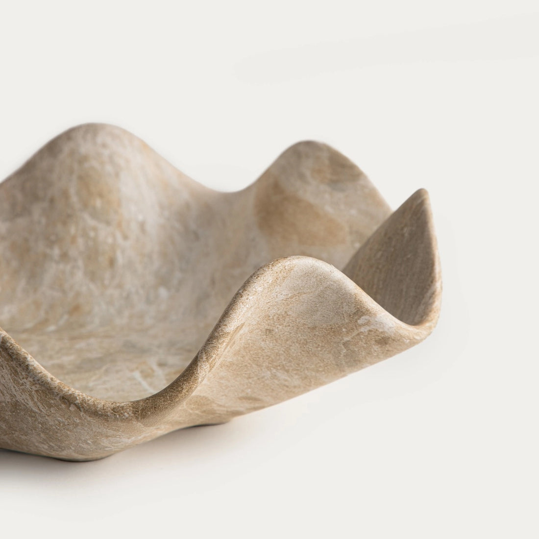 Decoratief Dienblad/Schaal EVANIA – Golvend design in Japandi stijl | 34 × 9 cm