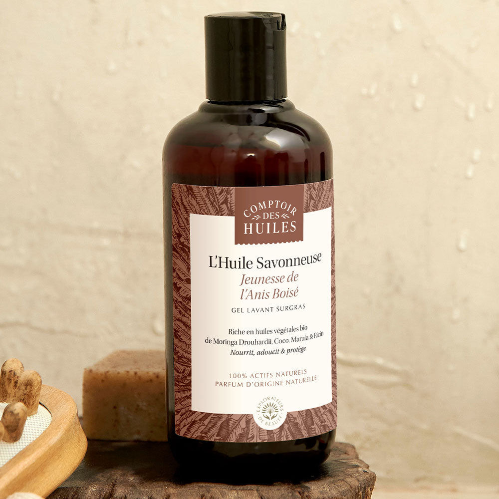 Unique Organic Shower &amp;amp; Bath Oil - Youth of Woody Anise