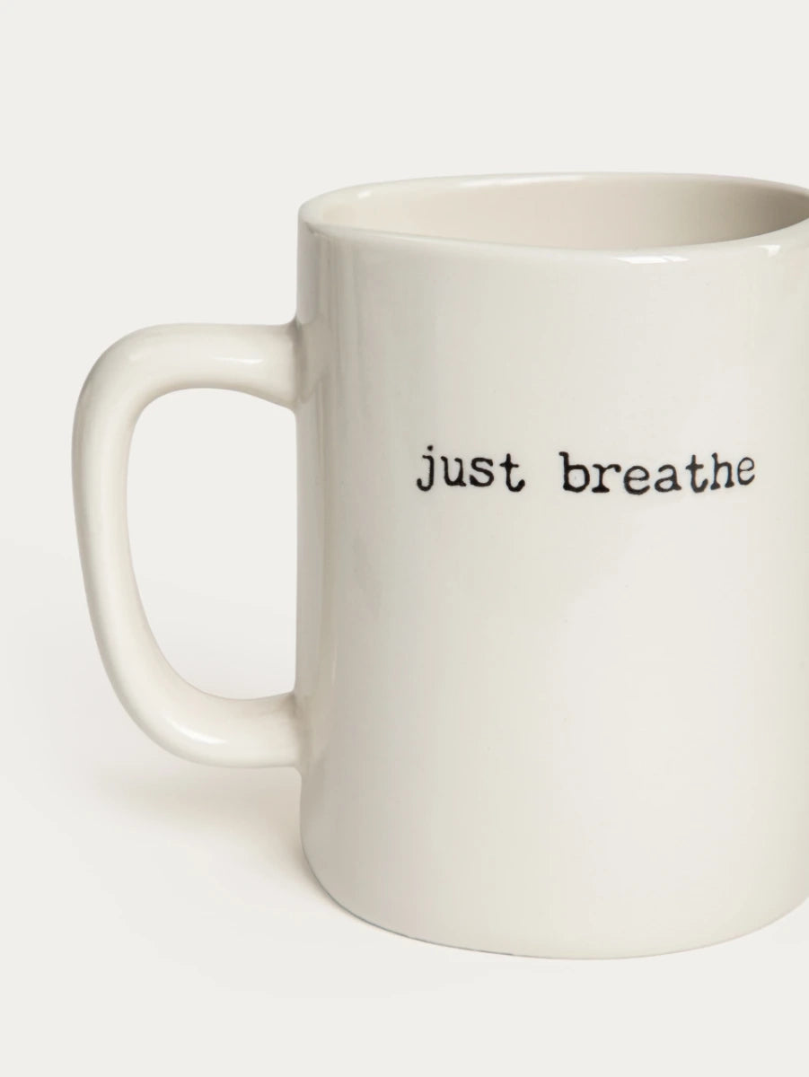 MANZA ‘just breathe’ koffie en theemok | Beige | 550ml