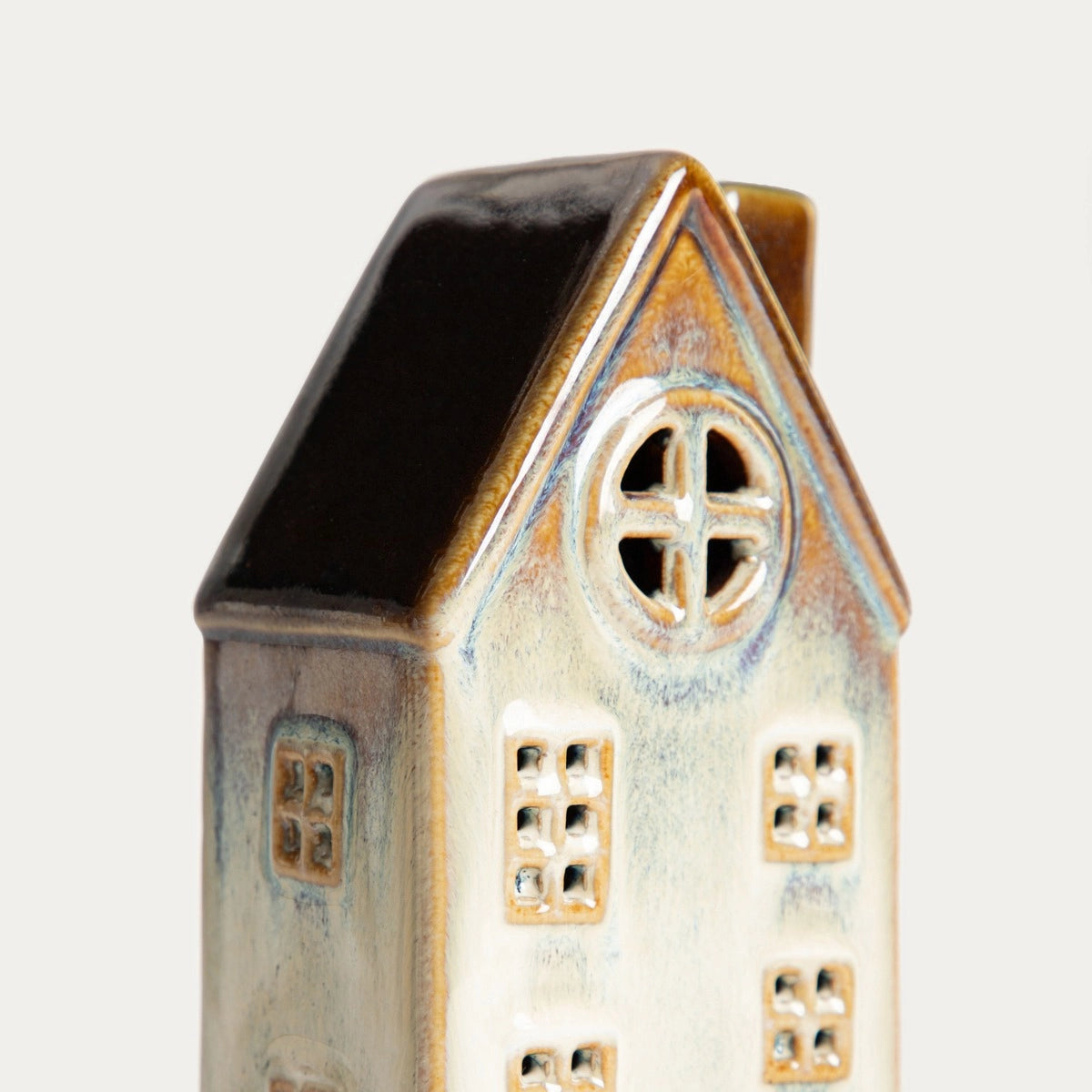 Keramisch Decoratief Led Stadshuis | VILLAGE | 10×7,4×14,6 cm