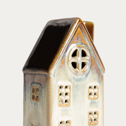 Keramisch Decoratief Led Stadshuis | VILLAGE | 10×7,4×14,6 cm