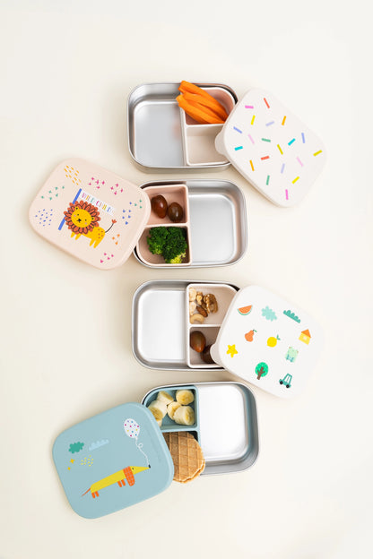 Rvs Lunchbox/Brooddoos  - Teckel - The Cotton Cloud