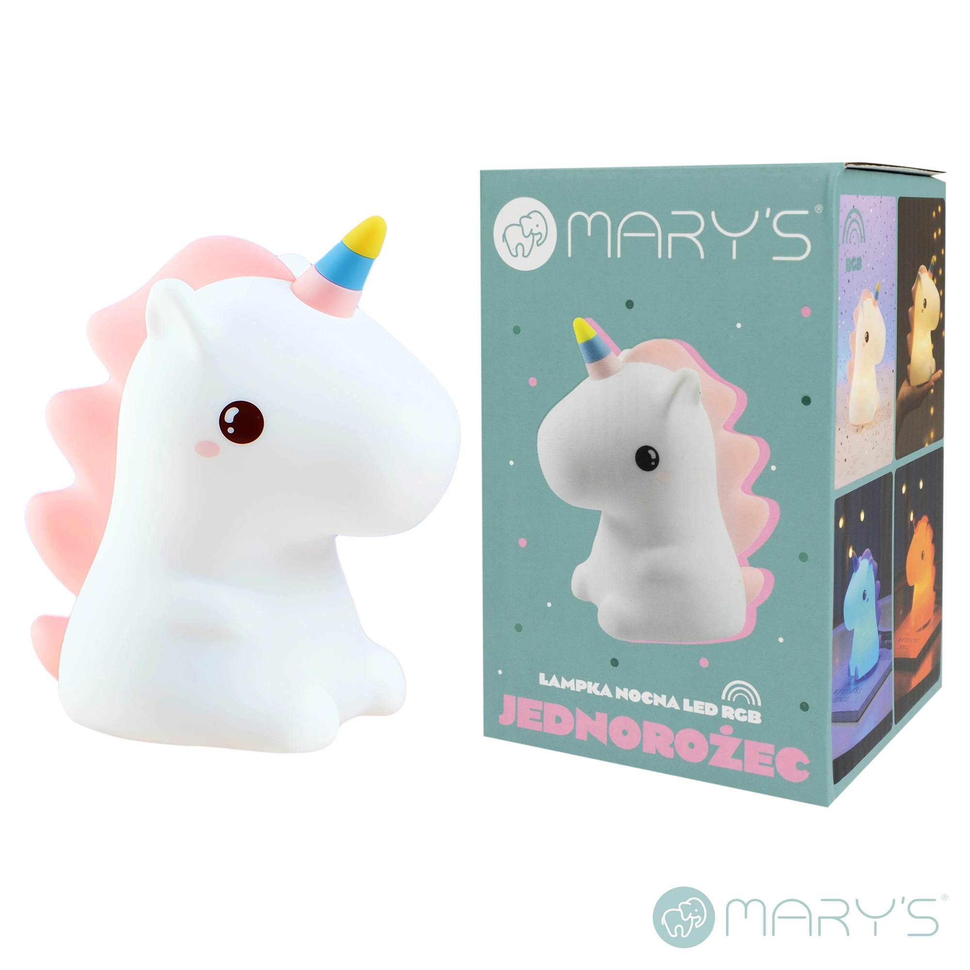 Eenhoorn RGB-LED Nachtlamp | Sfeerlampje | Mary&