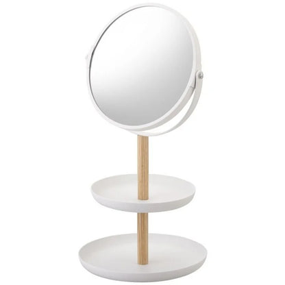 Yamazaki Jewelry Holder &amp;amp; Make-up Mirror - Tosca White