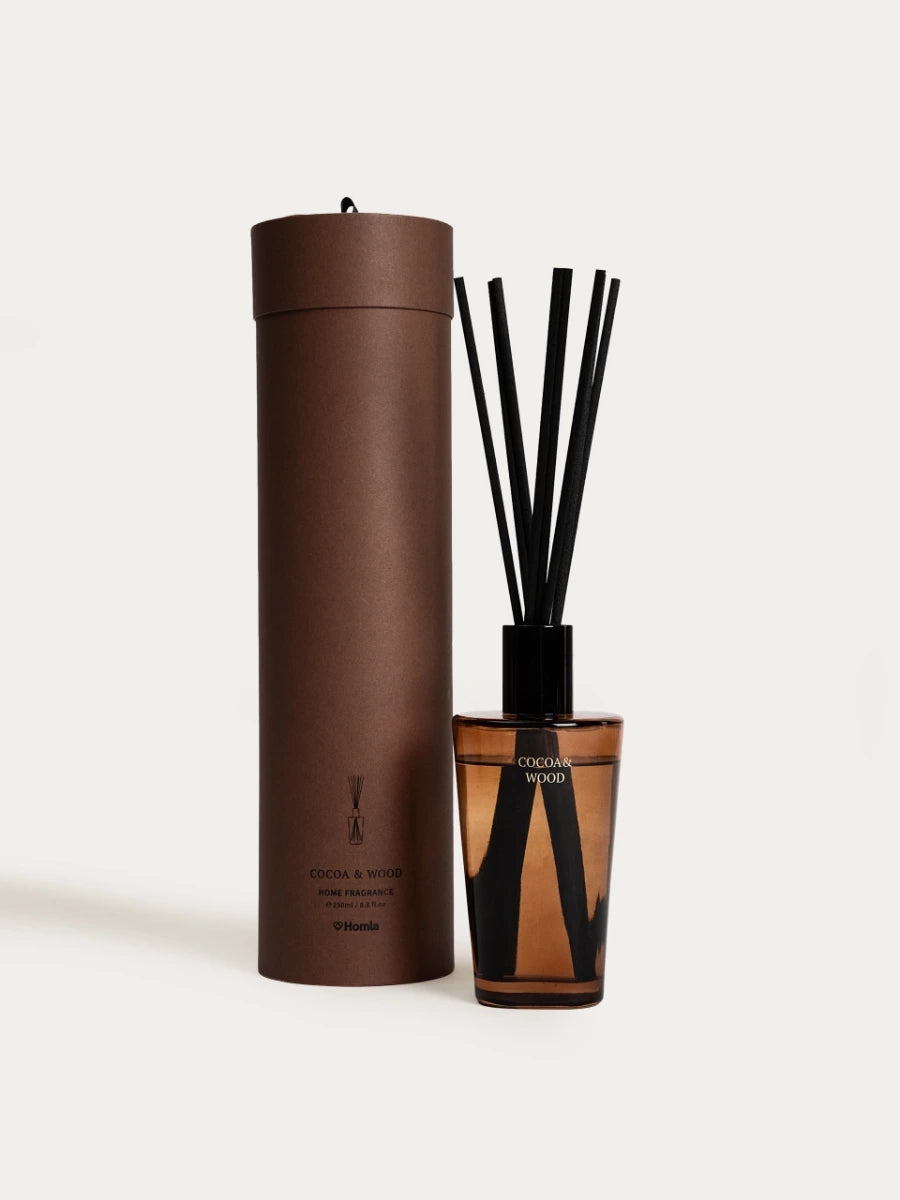 Geurstokjes| Geurverspreider | ETERNAL | Cacao &amp; Hout | 250 ml
