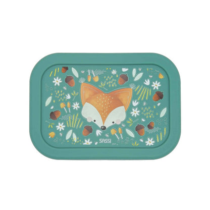 Lunchbox/Brooddoos Crunchy de Vos LFGB-siliconen