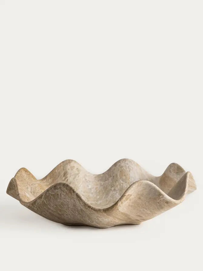 Decoratief Dienblad/Schaal EVANIA – Golvend design in Japandi stijl | 34 × 9 cm