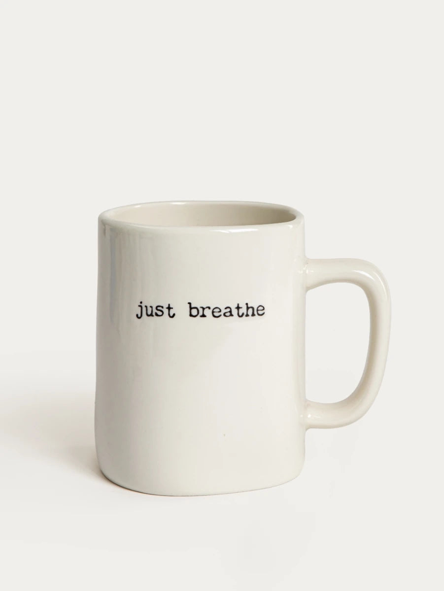 MANZA ‘just breathe’ koffie en theemok | Beige | 550ml