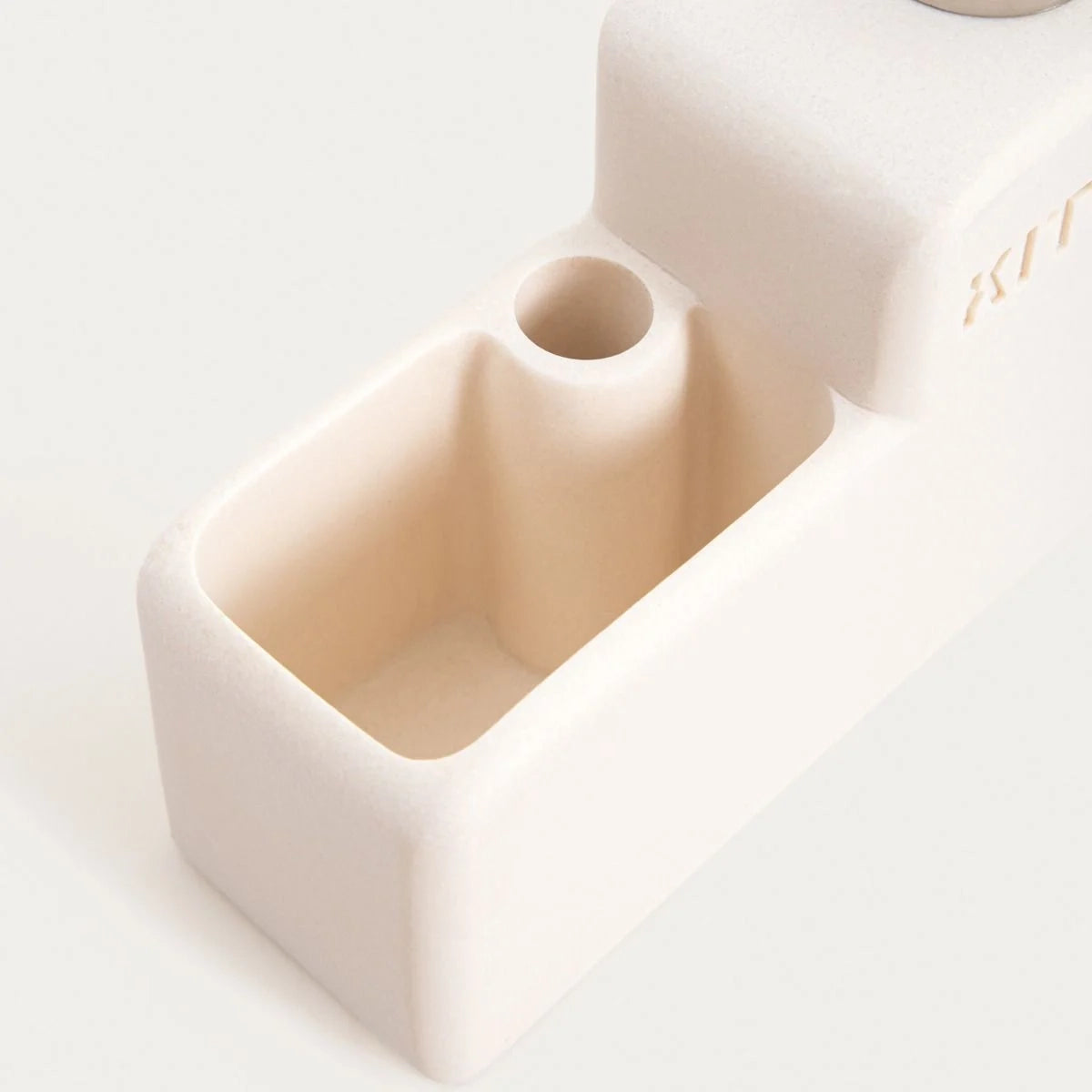 Keuken Zeep Dispenser Sponshouder | DOSSE | Polyresin | Crème