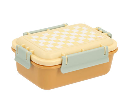 Bento Lunchbox Tutete | Schaakbordmotief geel